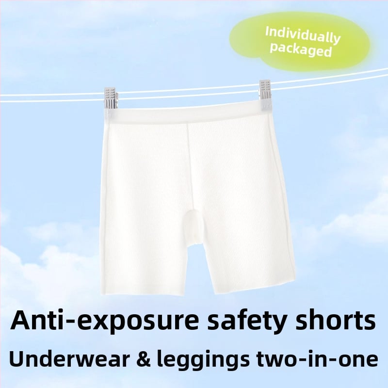 Mergaitėms Class A saugios šortų-kelnaitės, Ice Silk, Nailonas 72%, vaikams nuo 8 metų ir virš 140 cm, vasara 2025