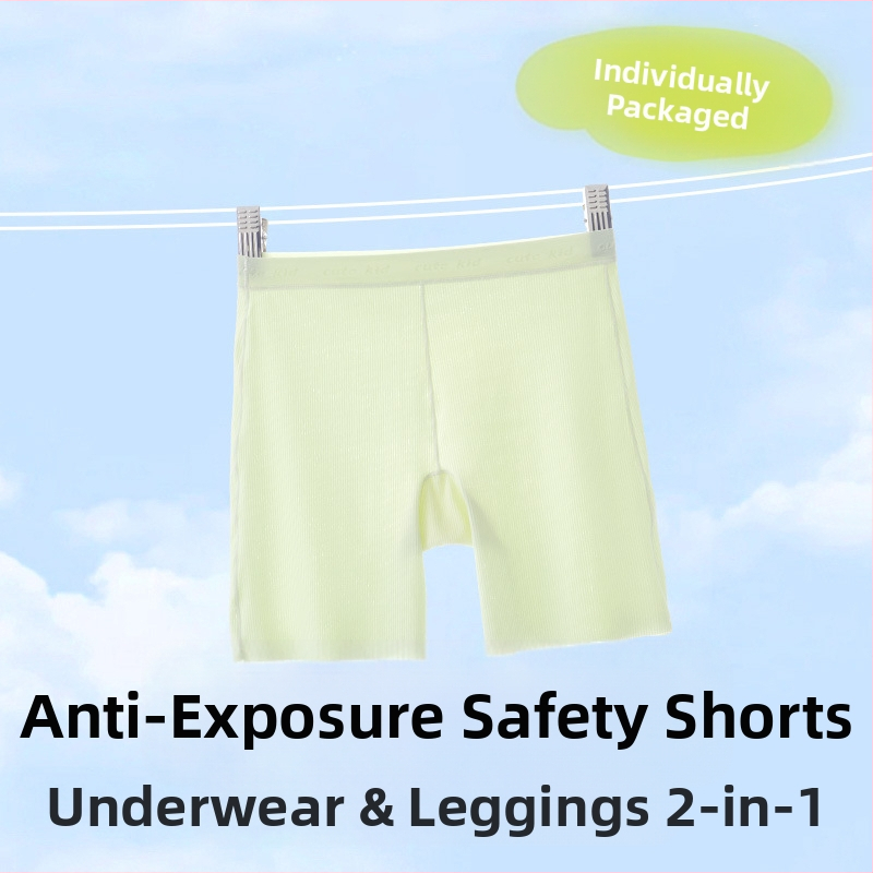 Mergaitėms Class A saugios šortų-kelnaitės, Ice Silk, Nailonas 72%, vaikams nuo 8 metų ir virš 140 cm, vasara 2025