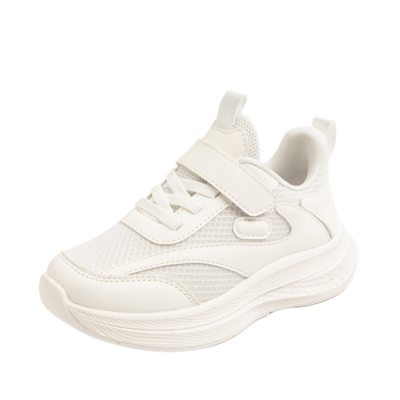 Pantofi sport pentru copii, primăvara 2025, upper din plasă respirabilă, închidere Velcro, pentru copii 4–6 și 7–12 ani