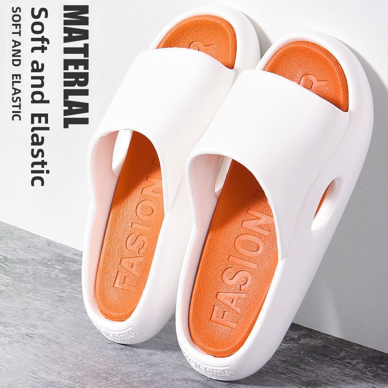 Unisex PVC šlepetės su stora įpurškiama padas vidaus ir lauko naudojimui, korėjietiško stiliaus vasaros sandalai