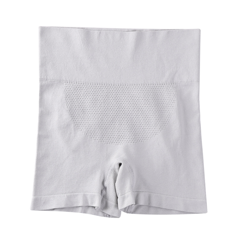 Be siūlių moterų boxer šortai su aukštu liemeniu, 3D honeycomb dizainas, nailono audinys, medvilninė įdaila kirkšnies srityje, klubo pakėlimas ir pilvo formavimas