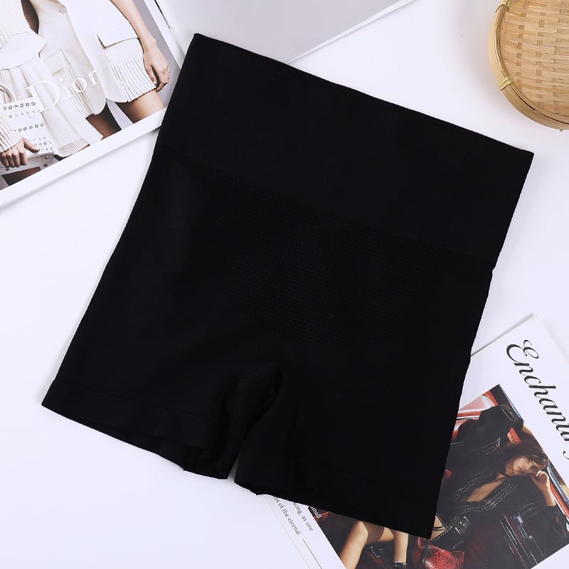 Be siūlių moterų boxer šortai su aukštu liemeniu, 3D honeycomb dizainas, nailono audinys, medvilninė įdaila kirkšnies srityje, klubo pakėlimas ir pilvo formavimas