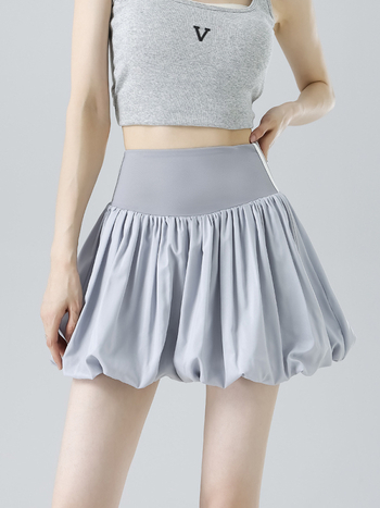 Φούστα με ψηλή μέση σε στυλ ανθοφόρων μπουτόν για γκολφ και τένις – ελαστικό ύφασμα, καλοκαιρινή χρήση, 2025