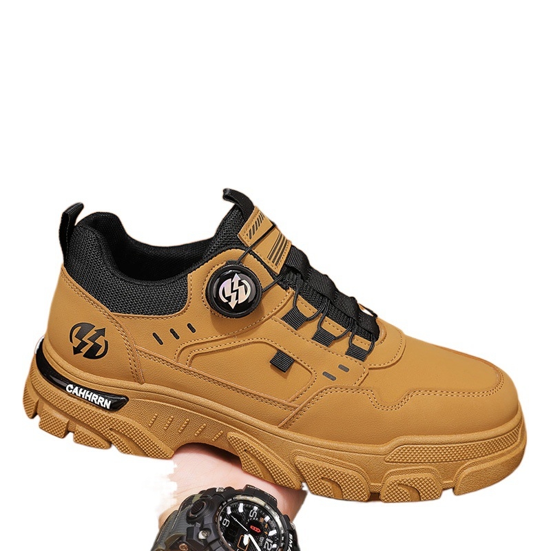 Vyrų darbo saugos batai – atspari dėvėjimui pada, mikropluošto viršus, PU įdėklas, tinklinė vidinė danga, apvalus pirštas