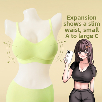 Bevielė Push-Up liemenėlė — audinys: nailonas; įdėklas: nailonas; plonos formos kaušės; fiksuoti dvigubi petnešėliai; nugaros užsegimas su keturiais kabliukais