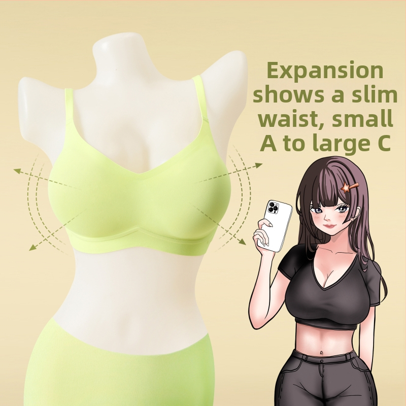 Bezdrôtová Push-Up podprsenka — materiál: nylon; podšívka: nylon; tenké tvarované košíčky; pevné dvojité ramienka; zadné zapínanie so štyrmi radmi háčikov