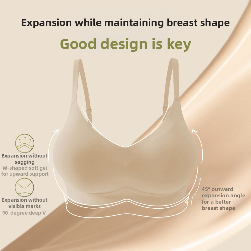 Bezdrôtová Push-Up podprsenka — materiál: nylon; podšívka: nylon; tenké tvarované košíčky; pevné dvojité ramienka; zadné zapínanie so štyrmi radmi háčikov