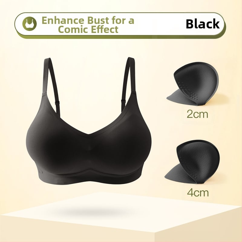 Bevielė Push-Up liemenėlė — audinys: nailonas; įdėklas: nailonas; plonos formos kaušės; fiksuoti dvigubi petnešėliai; nugaros užsegimas su keturiais kabliukais