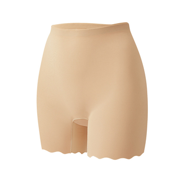 Moterų aukšta juosmens Ice Silk apsaugos šortai, mezgiamas nailonas 66,6%, Mulberry šilko įdėklas 5%, anti-ekspozicija