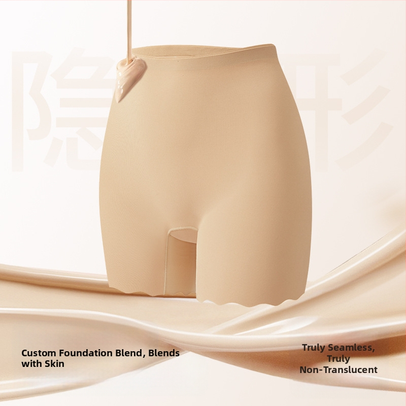 Дамски шорти с висока талия от ледена коприна, антиекспозиция, тъкани найлон 66.6%, подплата Mulberry коприна 5%