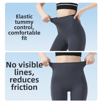 Moterų dviračių/jogos tamprės kelnaitės su šoninėmis kišenėmis, plonas nailono-spandekso audinys, aukšta elastė, pilvo kontrolė ir sėdmenų pakėlimas