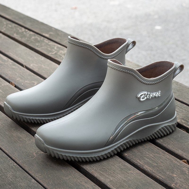Moteriški trumpi lietaus batai - vandeniui atsparūs, neslystanti padas, PVC viršus, visoms metų laikams