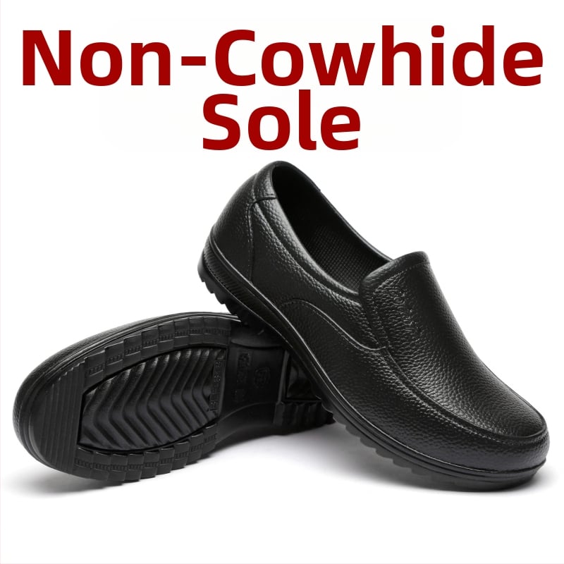 Lietaus botai su PVC viršutė, padas iš jautienos sausgyslės, žemas aukštis, atsparus vandeniui, priešsliduojanti pada