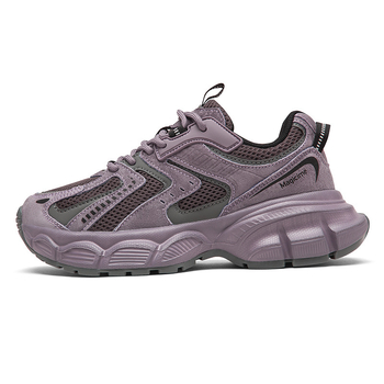 Γυναικείες Παπούτσια Dad, αναπνεύσιμο επάνω μέρος από δίχτυ, παχιά εργονομική σόλα με ύψος 3-5 εκ, εσωτερική σόλα από βαμβάκι, ελαφριά χαμηλή γραμμή