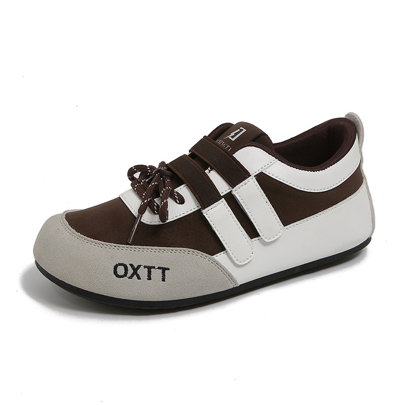 Moteriški PU sportiniai bateliai, gumos padas, 1-3 cm mažas kulnas, raišteliai, apvali nosis