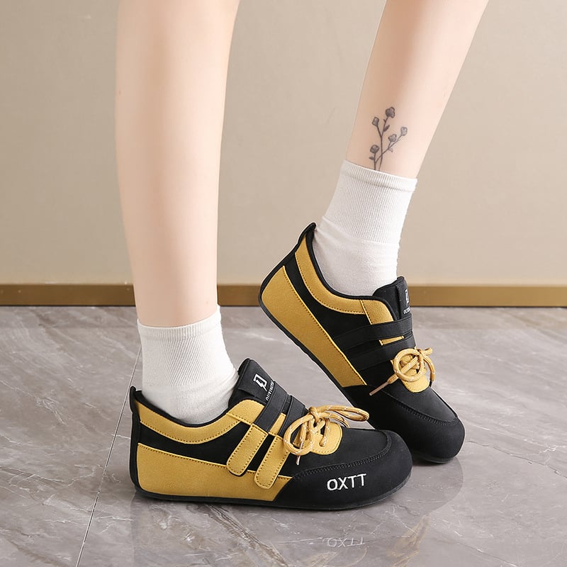 Moteriški PU sportiniai bateliai, gumos padas, 1-3 cm mažas kulnas, raišteliai, apvali nosis