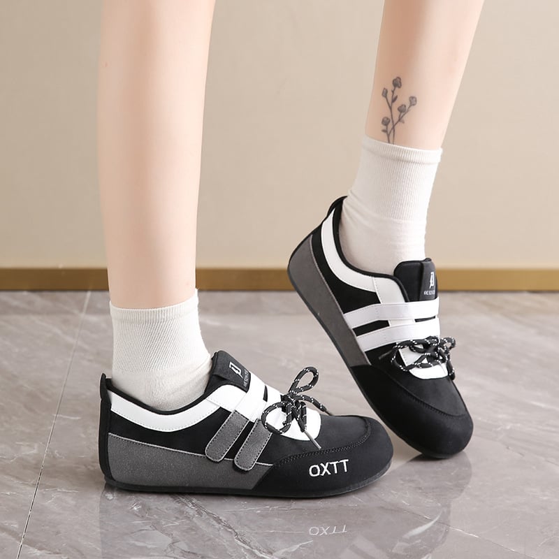 Moteriški PU sportiniai bateliai, gumos padas, 1-3 cm mažas kulnas, raišteliai, apvali nosis