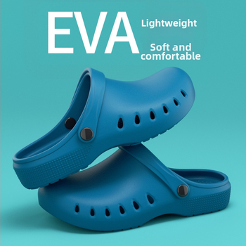 Vyriski EVA sandalai, kvėpuojantys, neslidūs, arkines piršto formos, platus kulnas 3,5 cm ir daugiau, vasaros laisvalaikiui