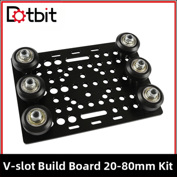 Dotbit V-slot pulley kit 3D spausdintuvui – metalinis, linijinė V-slot sistema, universali V-groove platformos suderinamumas