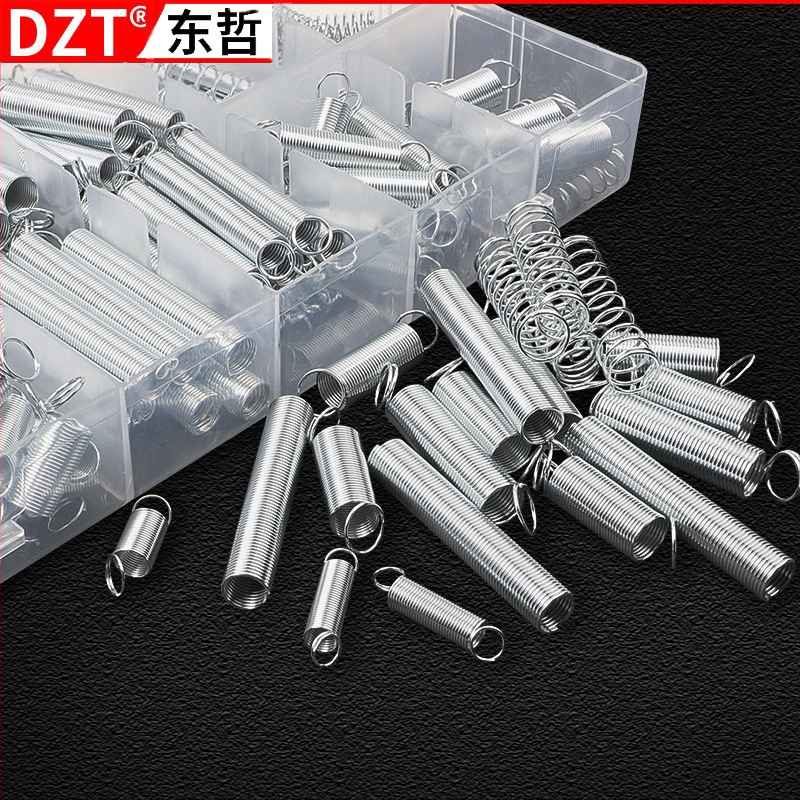 Комплект цилиндрични компресионни пружини, 200 броя, за велосипеди, ключалки, автомобили, електроника и хардуер