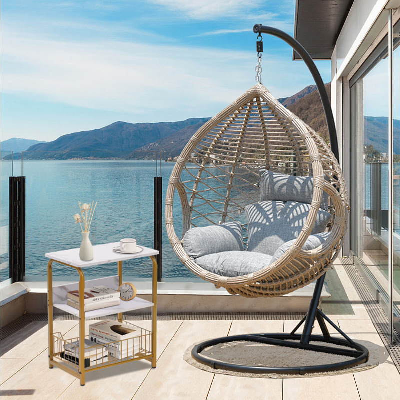 Li Yao 55 πλευρικό τραπεζάκι με μεταλλικό σκελετό, MDF Melamine επικάλυψη, φινίρισμα με βαφή ψησίματος, τετράγωνο σχήμα, με χώρο αποθήκευσης