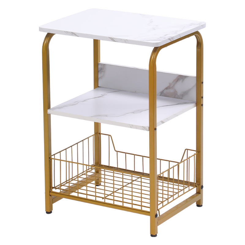 Li Yao 55 πλευρικό τραπεζάκι με μεταλλικό σκελετό, MDF Melamine επικάλυψη, φινίρισμα με βαφή ψησίματος, τετράγωνο σχήμα, με χώρο αποθήκευσης