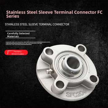 Ruisheng σφαιρικό ρουλεμάν με βάση, FC σειρά UCFC205, ανοξείδωτο ατσάλι, στρογγυλός τύπος