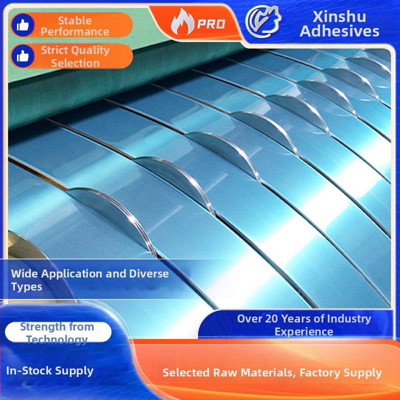PE apsauginė plėvelė aliuminio plokštėms, juostinė versija su spausdinamu ir pritaikomu dizainu; storis 30–120 μm, plotis 100–2000 cm, ilgis 100–2000 m, vandens pagrindo klijai, aukštas skaidrumas