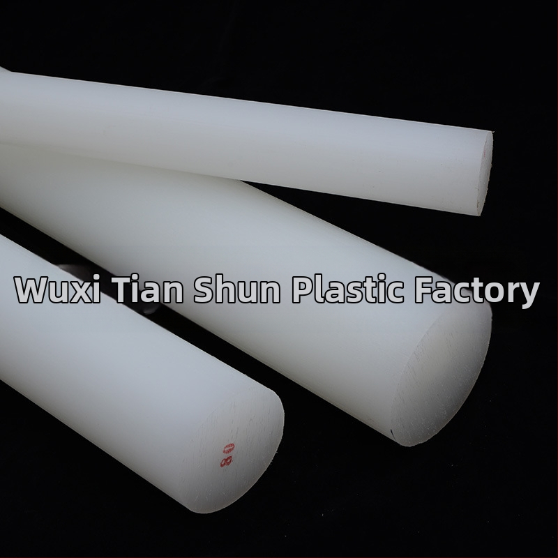 PP пластмасова пръчка с кръгло сечение за обработка на лагери, зъбни колела и тръбни фитинги