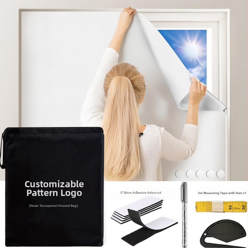 Enterprise Rui dengta audinio užuolaida, sidabro danga, 100% visiškas užtamsinimas, nešiojama kelioninė užuolaida, šiuolaikinis minimalistinis dizainas