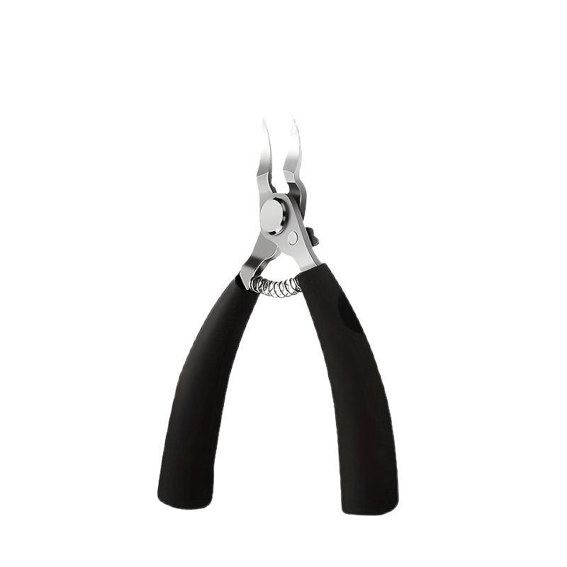 Éles, görbült pengéjű körömágycsipesz precíz benőtt köröm vágásához; anyag: műanyag + rozsdamentes acél; univerzális használat