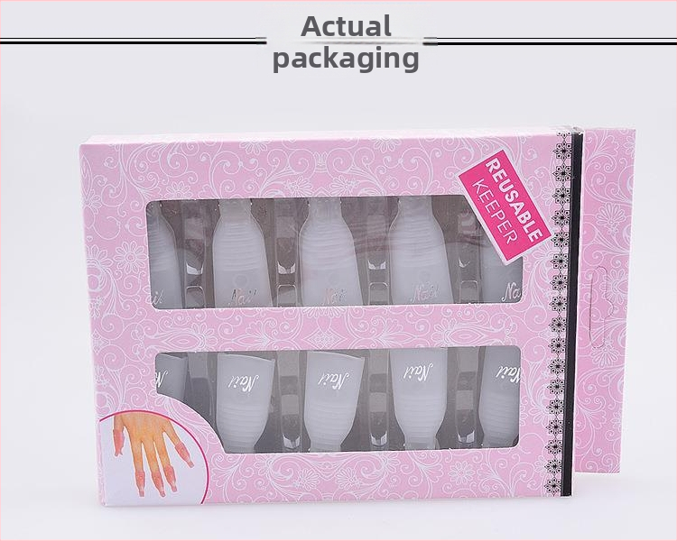 Комплект за премахване на нокти: клипс за премахване, модел Armor-removal sleeve, 72 g нетно съдържание, 10 опаковки