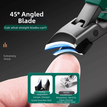 Νυχοκόπτης – μεγάλο άνοιγμα, κεκλιμένο στόμιο, ανοξείδωτο ατσάλι, οικιακή χρήση, φορητός