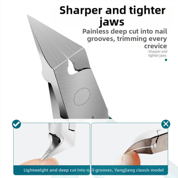 Κοπτικό εργαλείο για πετσάκια νυχιών με κεκλιμένο στόμιο – φορητό εργαλείο ποδιών από ανοξείδωτο ατσάλι, γενικής χρήσης