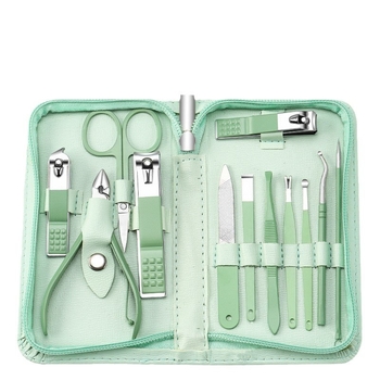 Σετ εργαλείων περιποίησης νυχιών με θήκη φερμουάρ, 35 τεμάχια, ανοξείδωτο ατσάλι, τσιμπιδάκια αυλακώσεων νυχιών, πολύλειτουργικά τσιμπιδάκια