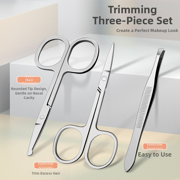 Σετ περιποίησης νυχιών από ανοξείδωτο ατσάλι με θήκη PU – φορητά πολυλειτουργικά εργαλεία μανικιούρ για οικιακή χρήση