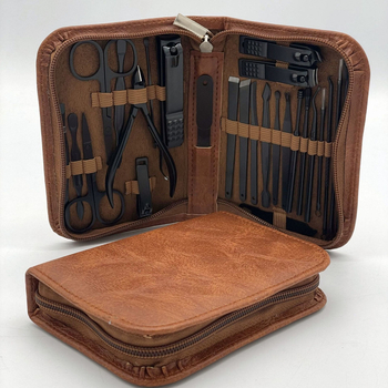 Junicorn Σετ περιποίησης νυχιών 26 τεμάχια από ανοξείδωτο ατσάλι, με ψαλίδι νυχιών και βελόνες ακμής