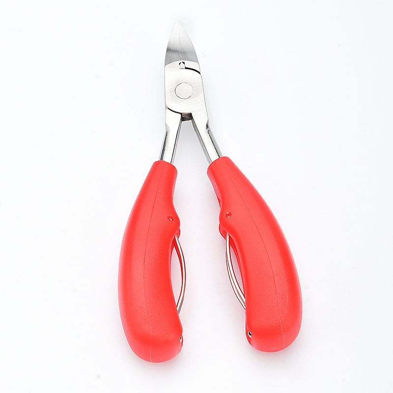 Kliešte na nechty z nehrdzavejúcej ocele, prenášateľné pedikúrne nástroje s drážkou na necht a viacúčelové pinzety