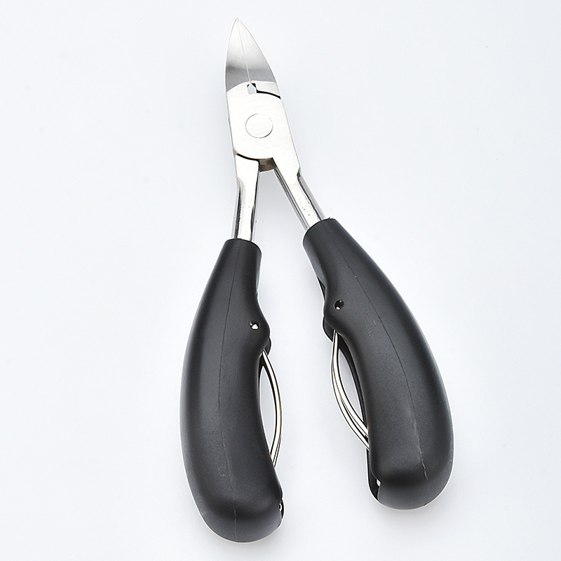 Kliešte na nechty z nehrdzavejúcej ocele, prenášateľné pedikúrne nástroje s drážkou na necht a viacúčelové pinzety