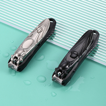 Νυχοκόπτης σε σχήμα τζιτζίκι, με μεγάλο επίπεδο στόμιο, αντι-σπλάτζ σχεδίαση, από ανοξείδωτο ατσάλι, οικιακή χρήση