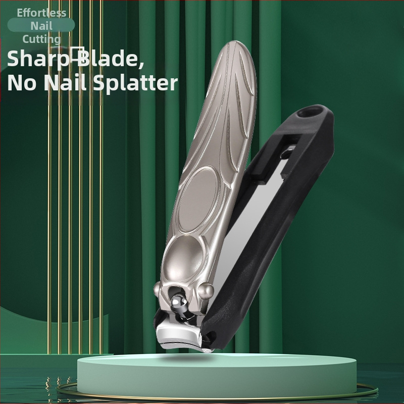 Clește de unghii în formă de cicadă, deschidere mare plată, anti-stropire, oțel inoxidabil, pentru uz casnic