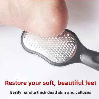 NEWI Λίμα ποδιού από ανοξείδωτο χάλυβα και πλαστικό – οβάλ λίμα λείανσης, με θήκη αποθήκευσης, 100 τεμάχια σε PP αυτοκόλλητη σακούλα