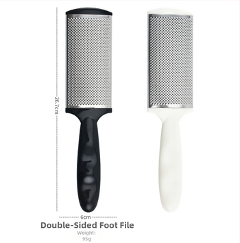 Baifei εργαλείο περιποίησης ποδιών από ανοξείδωτο ατσάλι και πλαστικό για απομάκρυνση νεκρού δέρματος, οβάλ σχήματος πέλματος, βάρος 95 g, συσκευασία 300 τεμάχια, διατίθεται ιδιωτική ετικέτα