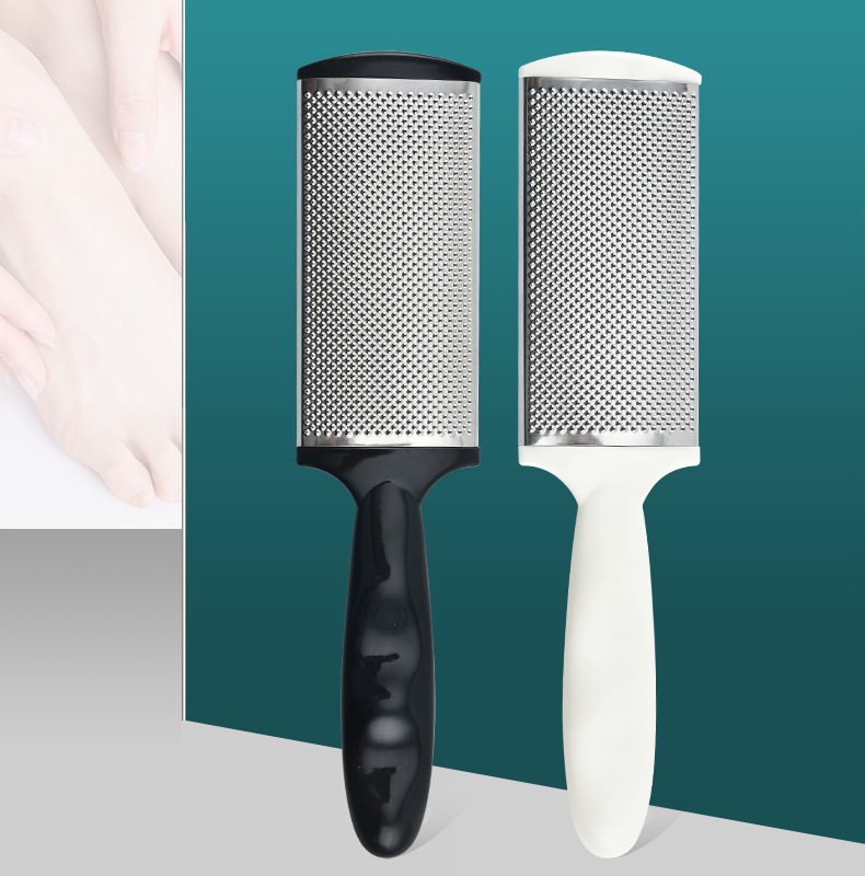 Baifei εργαλείο περιποίησης ποδιών από ανοξείδωτο ατσάλι και πλαστικό για απομάκρυνση νεκρού δέρματος, οβάλ σχήματος πέλματος, βάρος 95 g, συσκευασία 300 τεμάχια, διατίθεται ιδιωτική ετικέτα