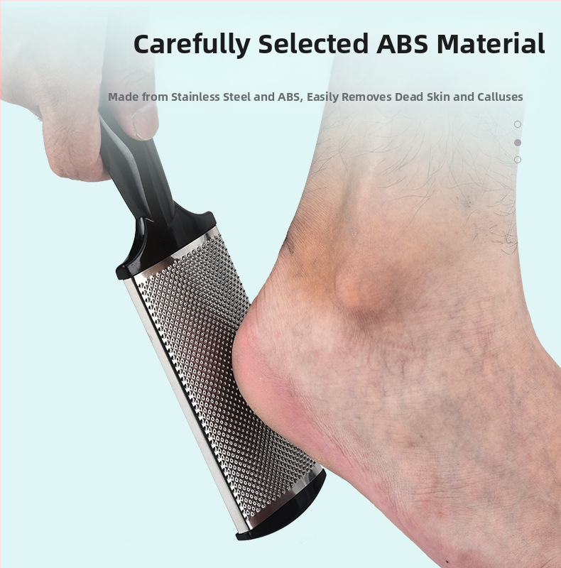 Baifei педикюр файл от неръждаема стомана и пластмаса за премахване на мъртва кожа, овална форма за крак, тегло 95 g, опаковка 300 бр, възможност за частен етикет