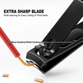 Yaoling Σετ εργαλείων νυχιών - φορητό, πολυλειτουργικό, με επίπεδη και κεκλιμένη άκρη, υλικά: ανθρακούχος χάλυβας, πλαστικό και ανοξείδωτος χάλυβας
