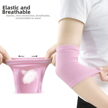 Elkoņa želejas uzmava, elpojoša — Materiāls: Gelu + Kokvilna 85% + Elastāns 5%; Mērķauditorija: Pieaugušie; Sporta veidi: Visas; Lietošanas scenāriji: Skrējiens, Fitnesa, Veselības masāža, Šahs un kartes, Riteņbraukšana