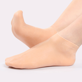 SEBS чорапи — ексфолиращи и хидратиращи грижи за кожата на краката, спа грижа за стъпалата, защита на подметката, къси чорапи, SEBS материал 90–95%