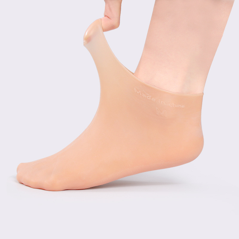 SEBS чорапи — ексфолиращи и хидратиращи грижи за кожата на краката, спа грижа за стъпалата, защита на подметката, къси чорапи, SEBS материал 90–95%