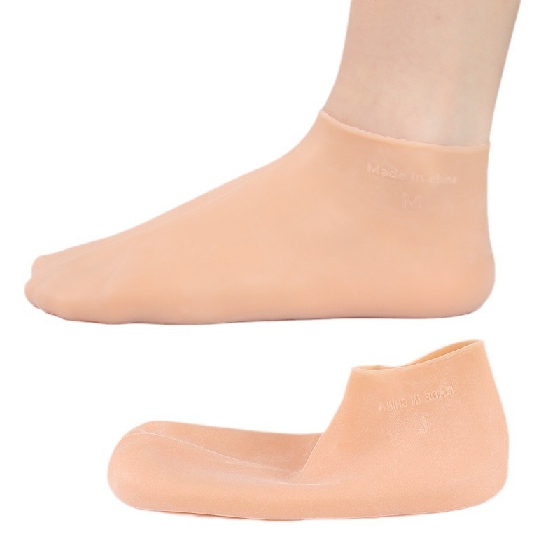 SEBS чорапи — ексфолиращи и хидратиращи грижи за кожата на краката, спа грижа за стъпалата, защита на подметката, къси чорапи, SEBS материал 90–95%